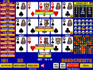How to play poker keno