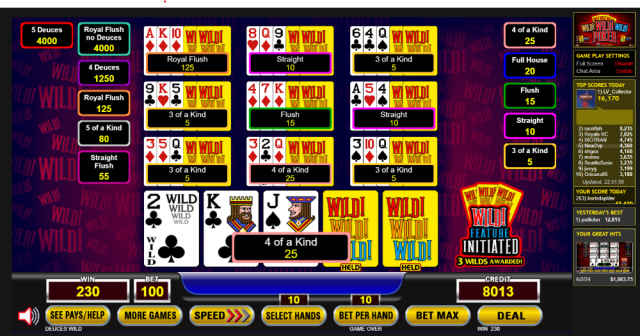 WildWildWild Deuces wild screenshot