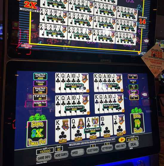 Video Poker Winning Hand